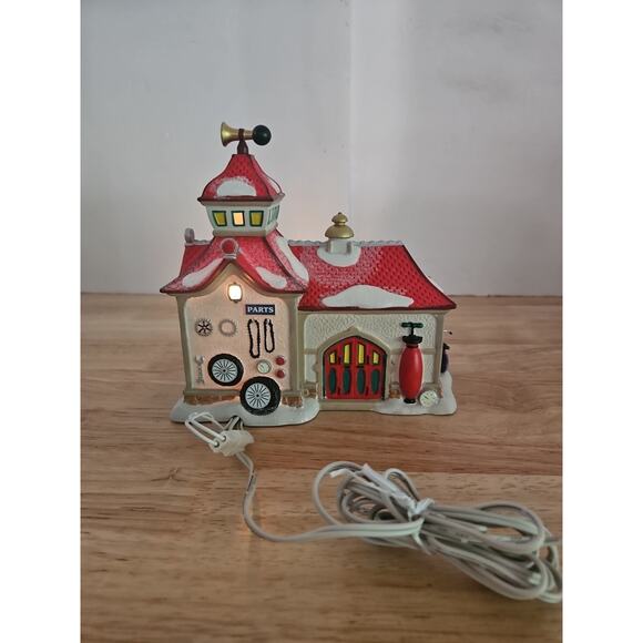 Dept 56 North Pole Bike Bicycle Shop Animated Wheel #4025281 Box & Cord Works - Picture 6 of 16